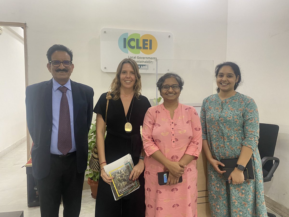 <a href="/eugeniacarrara/">Eugenia Carrara</a> met yesterday <a href="/ICLEI/">ICLEI</a> South Asia officials in India to explore cooperation in the area of food policy. Discussion focused on food systems transformation, food security, sustainability and the role that local goverments can play to facilitate and accelerate changes