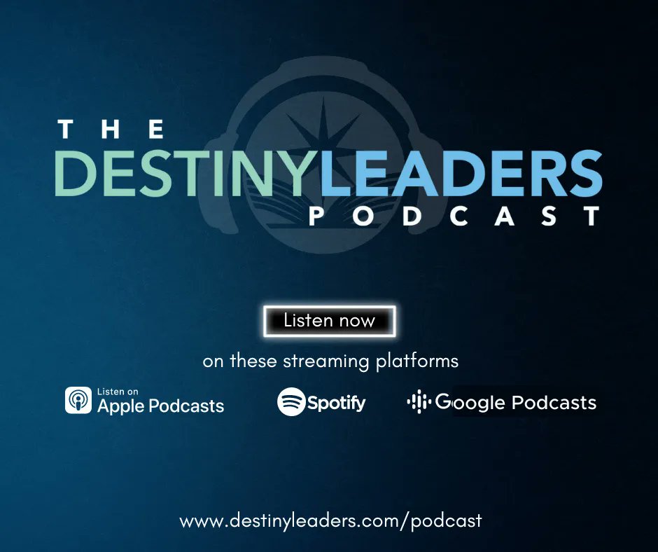 Destinyserve's tweet photo. You can search Destiny Leaders Podcast and listen from any of your favorite podcast apps! Try it today! https://t.co/0ozAeP05JA