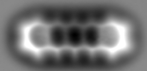 IBMResearch's tweet image. In 2009, @Leo_Gross_IBM &amp;amp; his #IBMResearch team made history. They imaged a single molecule, pentacene, with atomic resolution for the first time - &amp;amp; made the stickman from chemistry classes come alive.