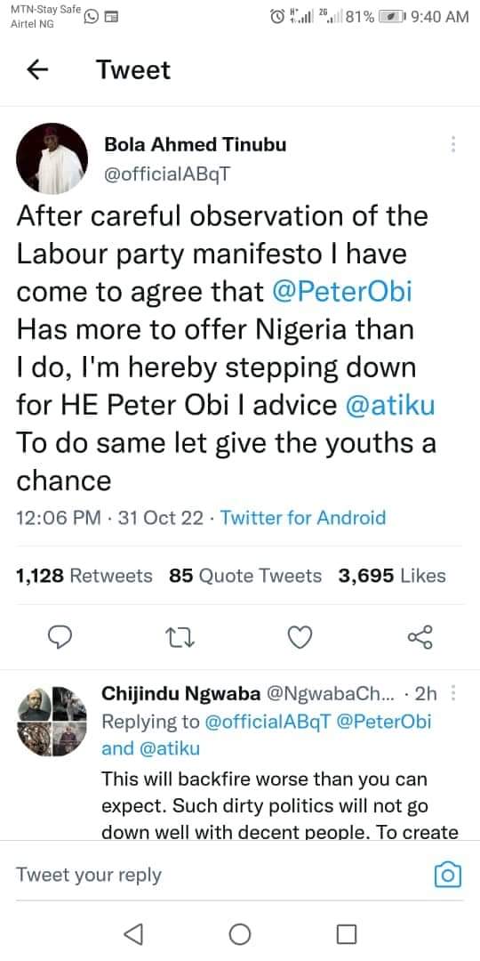 2023Beyond's tweet image. Why are the obedients so desperate? Impersonating just to promote your candidate. This won't help at all.
#Jagaban 
#MayAsiwajuSucceed 
#renewedhope