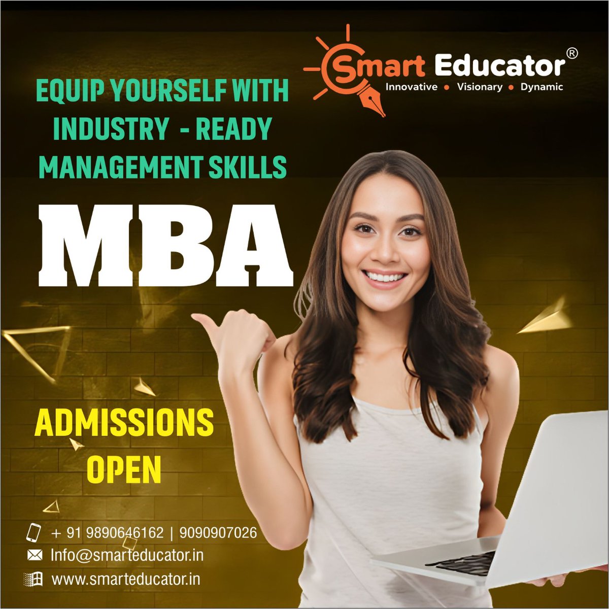 smart_educator's tweet photo. Don't let your work affect your studies🎯enroll with us for your favourite program along with your work💰
Admission Open MBA🎓
.
For more Details Call/Watsapp -
9890646162 / 9090907026
.
#smarteducatoroffical #online #pune #register #affordablefee #mba https://t.co/pFEZpmikCW