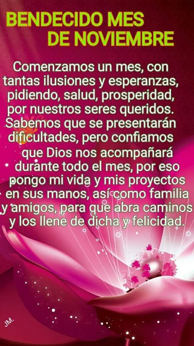 Mamita_Luisa's tweet photo. Tengan todos un feliz día martes y comienzo del mes noviembre lleno de salud, alegría y pensamientos positivos. https://t.co/Ghkb73Rc8t