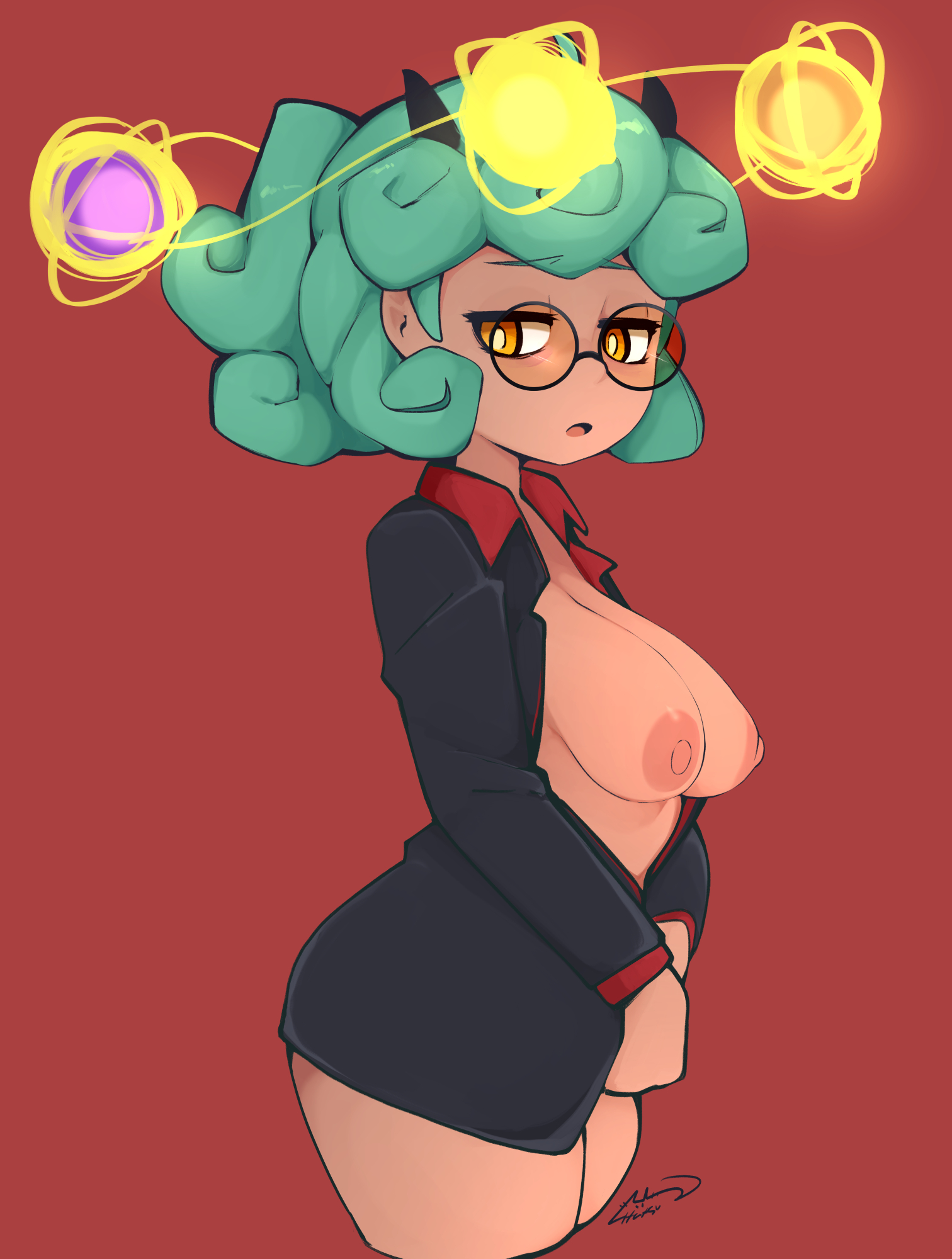 Looks like my sleepy girl was in the spirit to channel a certain demon from Helltaker yesterday! Though it seems her costume is missing a few buttons... Art by: @HatsuMiilkshake https://t.co/pDzSyYdxWc