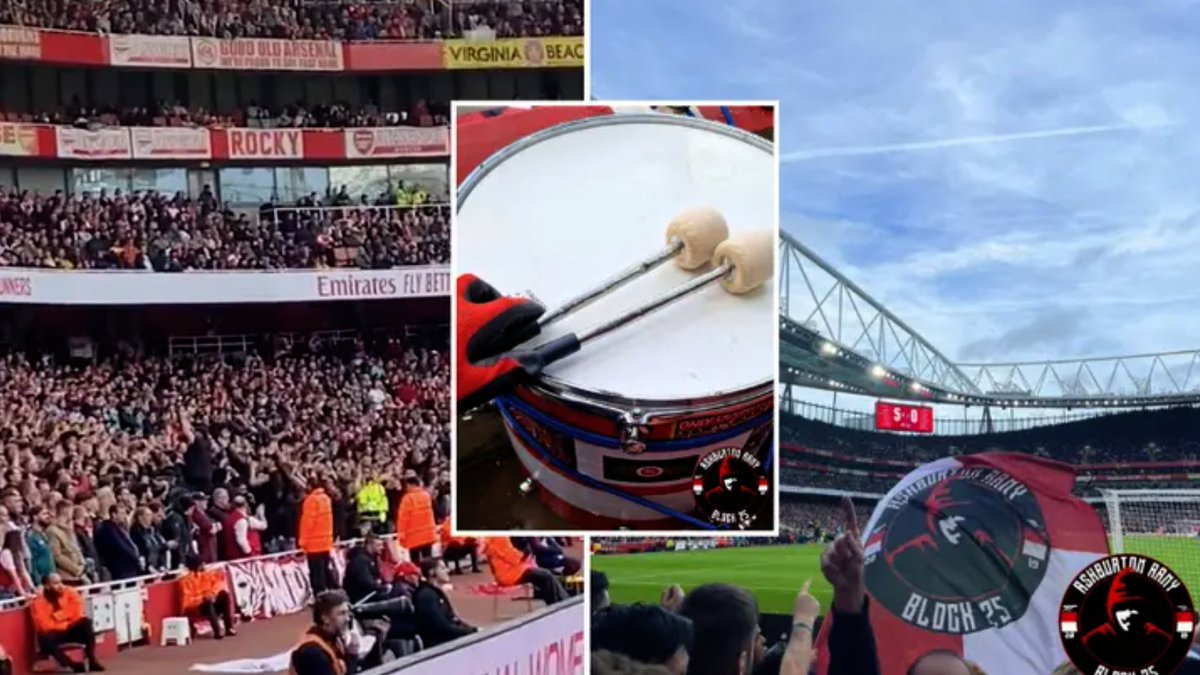 sportbible's tweet photo. A group of Arsenal supporters are attempting to become 'ultras' and improve Emirates atmosphere, fans are divided over whether it's cringey or a good thing. 

What do you think? 🤔 https://t.co/qcYRX9Nyzm