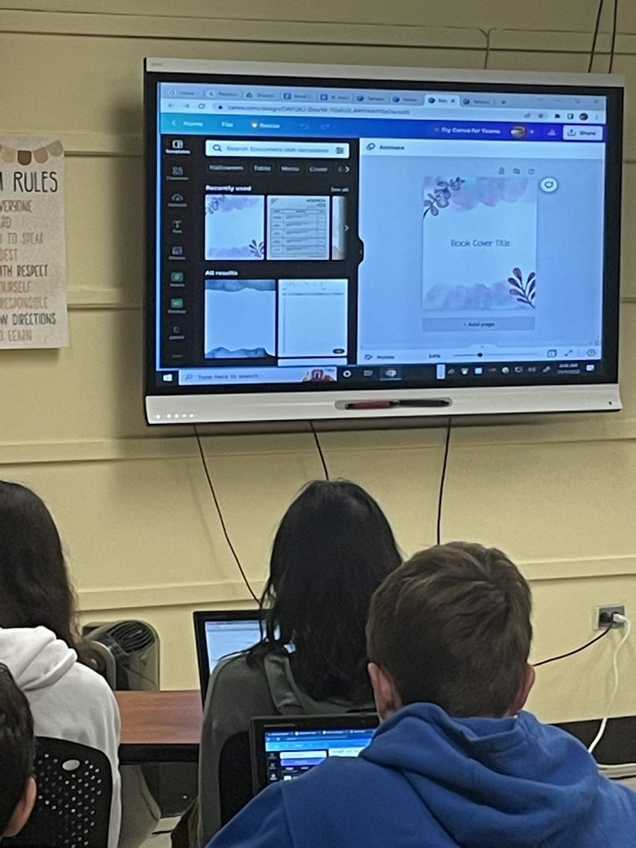 metadatachick's tweet photo. Using @canva this morning with English students @Garden_City_HS to remix and recreate book covers for the titles they chose for independent reading. #tlchat https://t.co/qmnYU8Cb7y