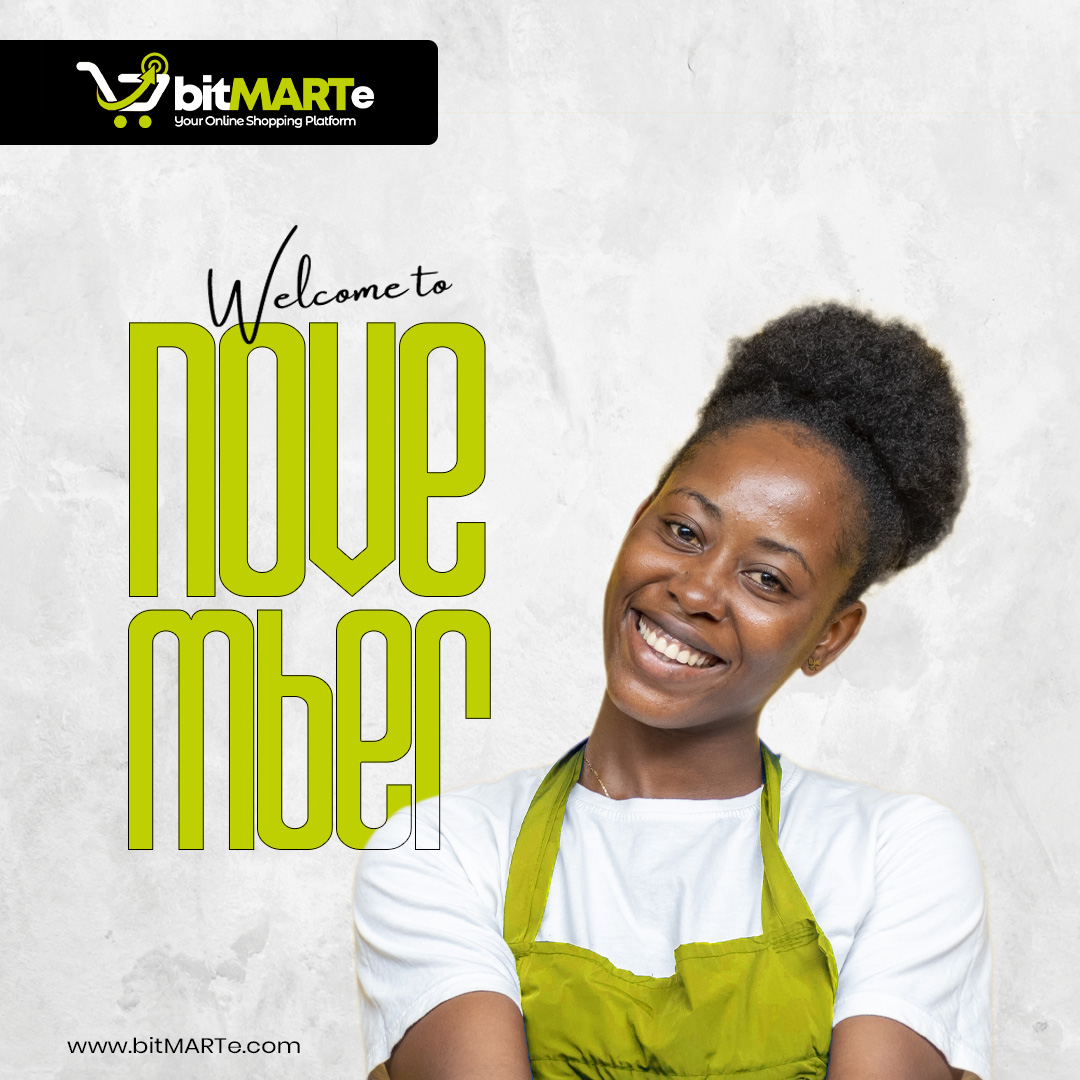 _bitMarte's tweet photo. Welcome to November!🎉

Cheers to a fruitful month ahead. Happy new month.

#ecommerce #bitMARTe #comingsoon https://t.co/UpggXsmiMO