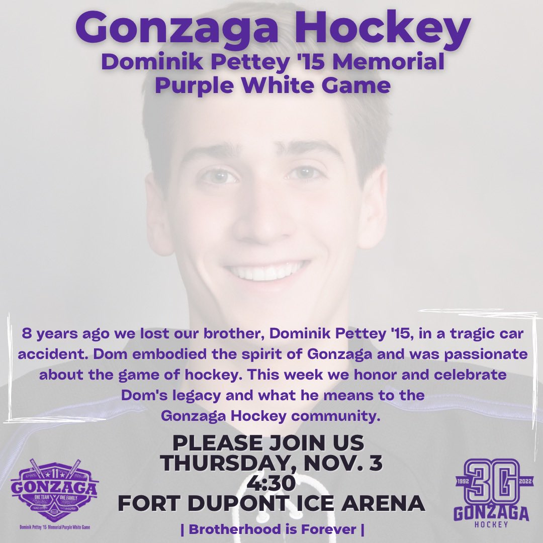 💜🤍 #11inHeaven #MenForOthers #OneTeamOneFamily #HailGonzaga #AMDG @GonzagaSports @GonzagaGoodNews