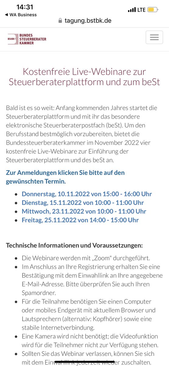 Speck_StB's tweet photo. 🚨#Live-#Webinar der @BStBKaktuell zum elektr. #Steuerberater-#Postfach/ #Steuerberaterplattform✅✅
Unterstützung für ALLE Steuerberater*Innen ab 1. Quartal 23;mit dem#beSt gibt es eine sichere,einheitliche& einfache elektronische Kommunikation
Anmeldung:
https://t.co/dYskYrWZGm https://t.co/HmMD1An3K5