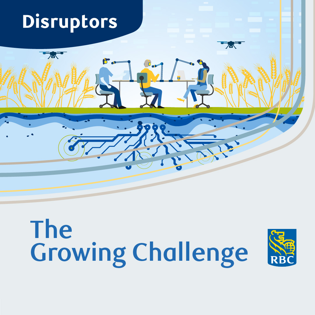 How can Canada feed a growing population while slashing emissions? 

Just dropped: #rbcdisruptors "The Growing Challenge" PT. 1 featuring: 
<a href="/BCG/">Boston Consulting Group</a>'s Sonya Hoo
<a href="/Feeding9Billion/">Evan D. G. Fraser</a> <a href="/ArrellFoodInst/">Arrell Food Institute</a>  
<a href="/muradagtfoods/">Murad Al-Katib</a> <a href="/agtfoods/">AGT Foods</a> 
<a href="/KristjanHebert/">Kristjan Hebert</a>, Hebert Grain Ventures
rbc-disruptors.simplecast.com/episodes/growi…