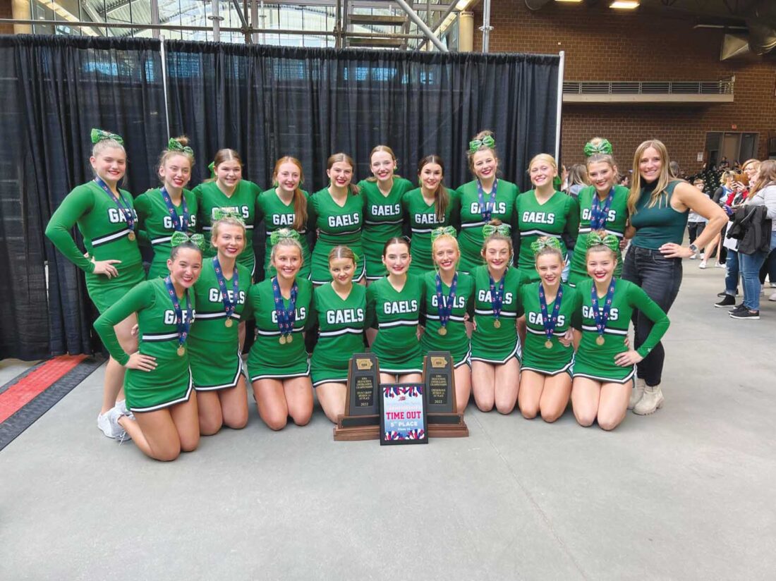 DanaBecker's tweet photo. Once again, the @SEGaels cheer squad claimed state gold under @AmberBarwin #iahscheer
https://t.co/taAYwkxdZ3 https://t.co/e4j5Ox1H8j