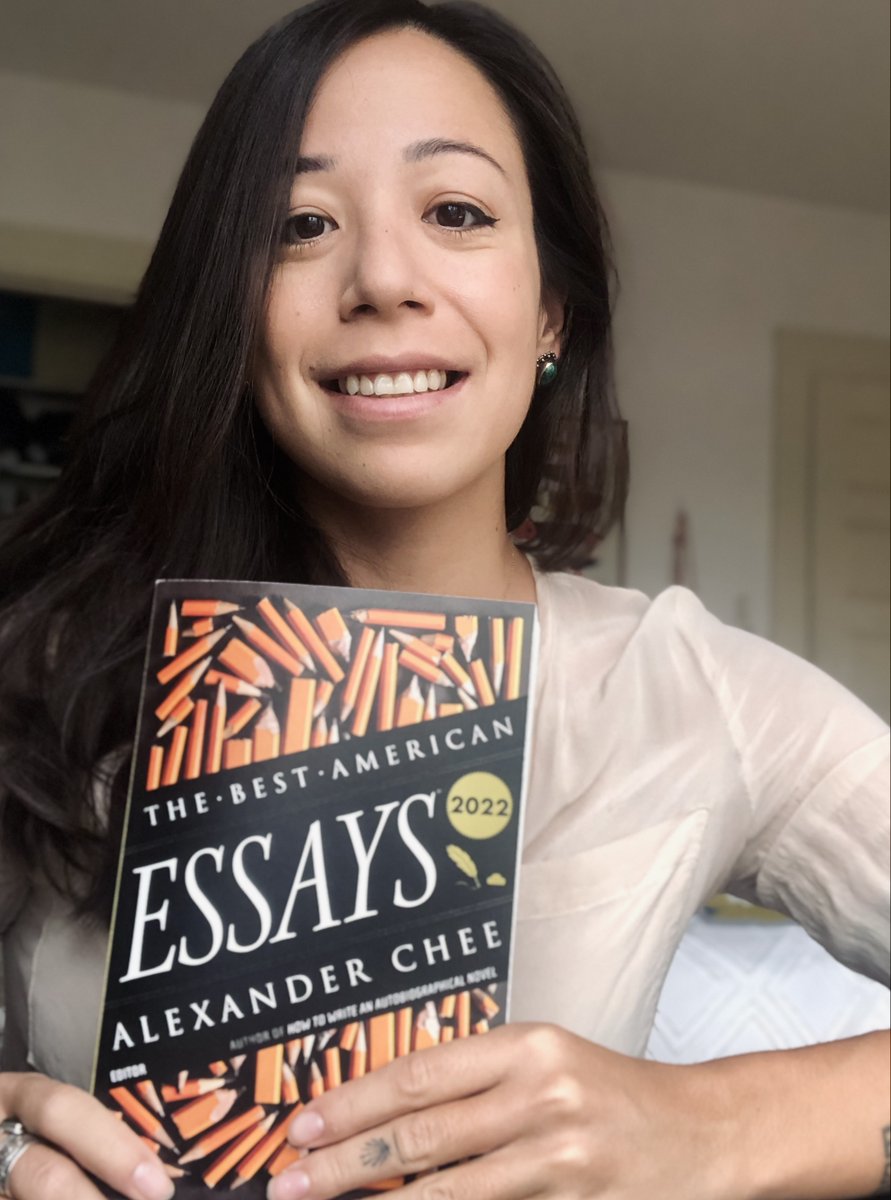 It's here!! Still can't believe that my first time in print is with Best American Essays 2022!! Thank you @alexanderchee and to the amazing team at @GuernicaMag, editors @michelejmoses and @itsjina , and @MarinerBooks. My heart is full ❤️❤️❤️