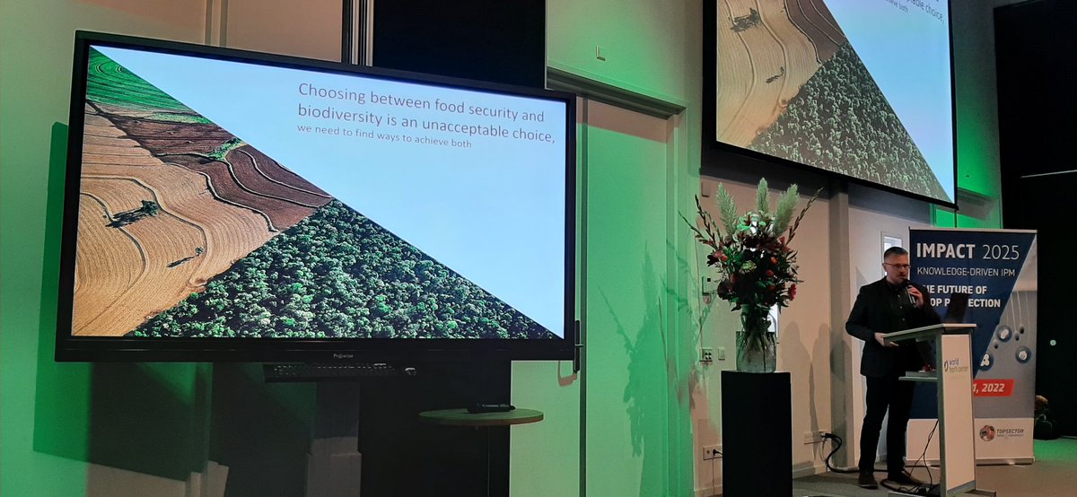 Toby Bruce pleit voor #systeemverandering in de landbouw op de bijeenkomst #impact2025 
Is sustainable intensification of agriculture possible in Europe?