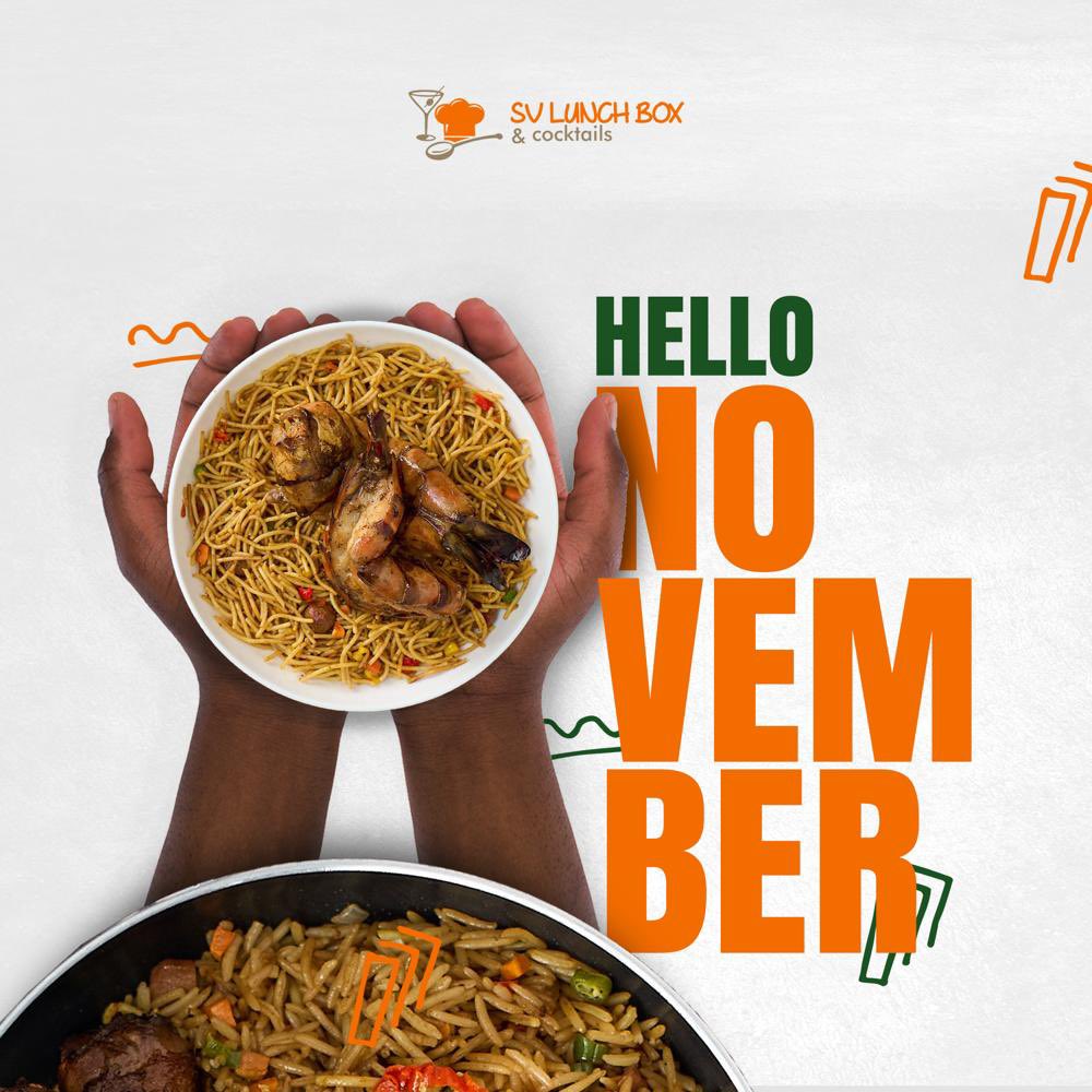 svlunchbox1's tweet photo. November is a special month for us here at SV Lunch Box, so we are wishing you a special and wonderful November.
Happy new month.

#november #newmonth #excited #welcometoanewmonth  #Svlunchbox https://t.co/MAj4ZXOTSK