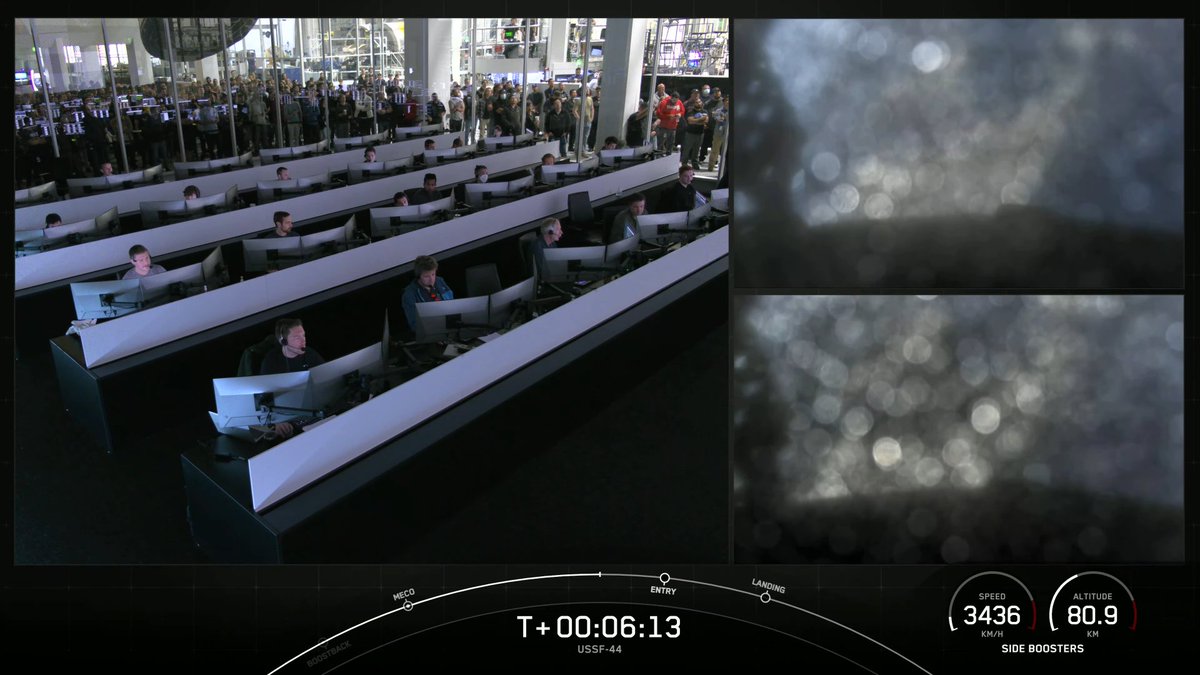 Even the side booster camera are fogged in.