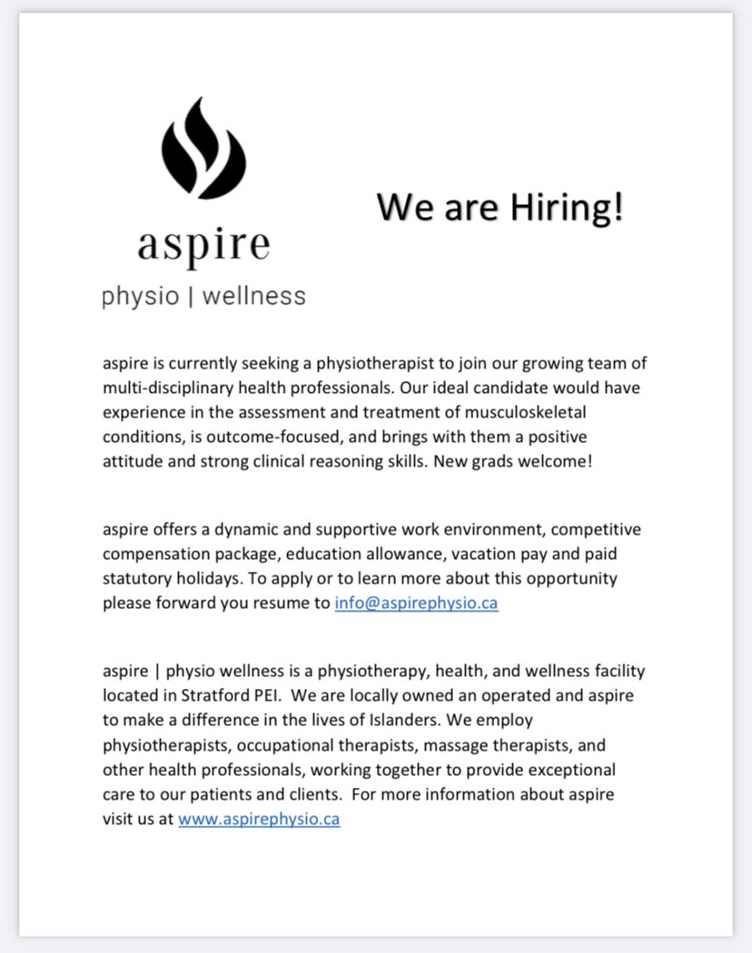 PEI Physiotherapy Association (@peiphysio) on Twitter photo 
