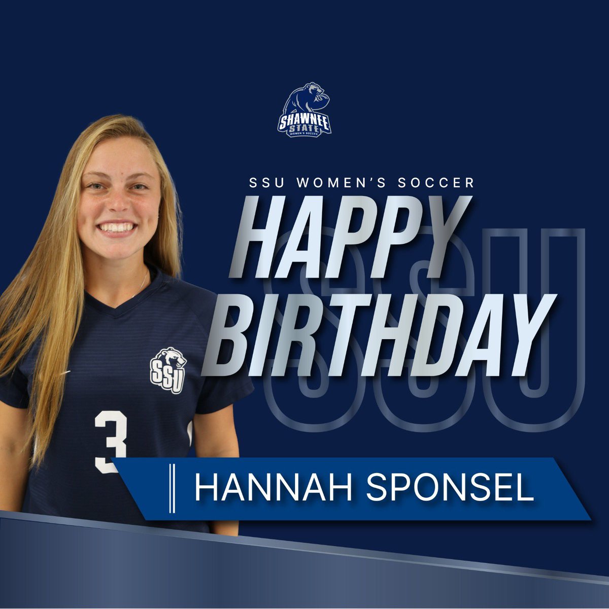 Wishing a happy birthday to our #3, Hannah Sponsel! #gobears