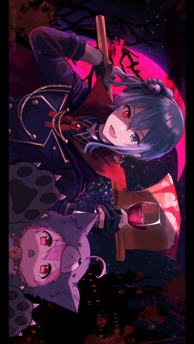 ハロウィン絵合体させました 