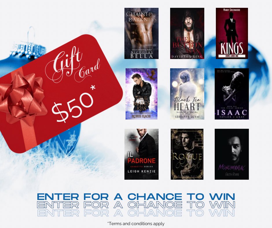 Enter for your chance to win!

The authors of the O Deadly Night: a Dark MM Charity anthology, releasing November 15, 2022, have come together to give one winner a $50* Amazon GC and 9 ebooks!

rafflecopter.com/rafl/display/0…?

*terms and conditions apply