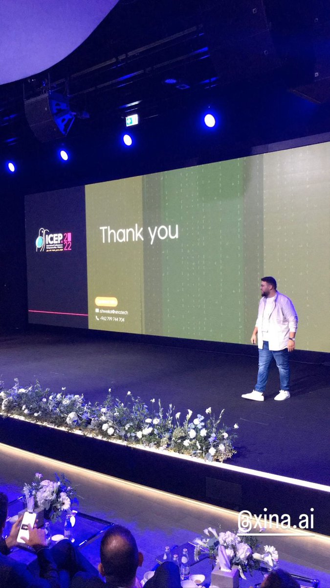 XinaAIOfficial's tweet photo. Xina's head of product Moaz Tarek participating in #ICEP
Making Xina Shine!
@icepalestine
#xina #AI #Dialectal #Dubai #Palestine #future #innovation #EntrepreneurialPalestine https://t.co/3OEp67L7Ms