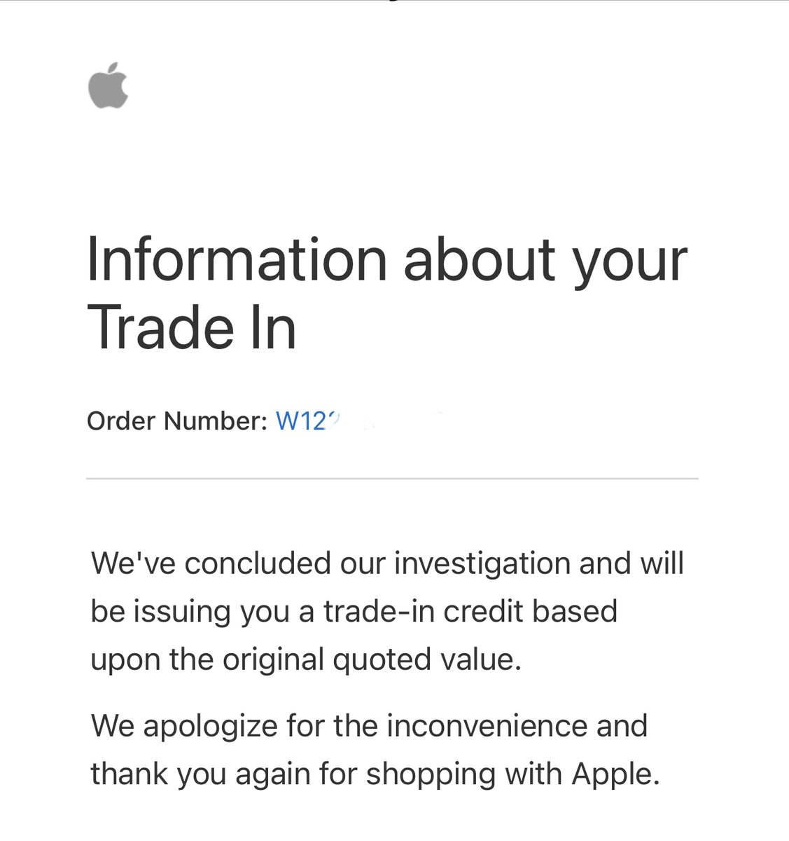 macroliter's tweet photo. Careful w/ @Apple’s iPhone “trade in” program. Call in &amp; escalate if they try to scam you! Apple’s online store said my iPhone 12 Pro Max was worth $530. After I sent it in they tried to revise it to $133 because of “scratches.” I called today &amp; got it sorted. https://t.co/fxXRvsdVfE