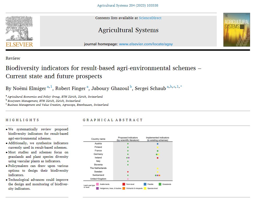 Very relevant paper for people doing research on result-based payments for Agri-Environmental Climate Measures

sciencedirect.com/science/articl…