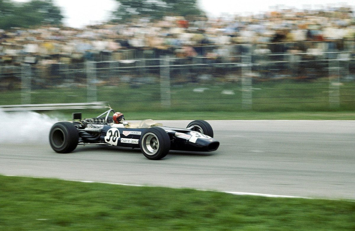 #F1 #historicf1 #Formula1 #retrogp 1969 Italian Grand Prix, Monza, Jo Siffert (Lotus-Ford 49B) qualified in 8th position but retired from the race on lap 64 with engine failure