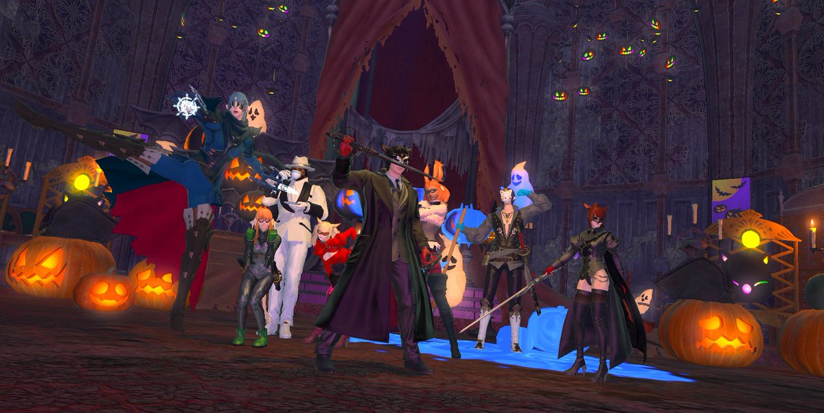 rishuuyoo's tweet photo. Celebrate Halloween with my FC!
We dressed up as persona 5 hahaha
It was so much fun qwq

#fcffxiv #gpose #gposeffxiv #persona5 https://t.co/TMA2EZHdyy