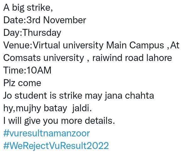 SaniyaKanwal10's tweet photo. #WeRejectVuResult2022 update our results https://t.co/MaOy0dAUEL