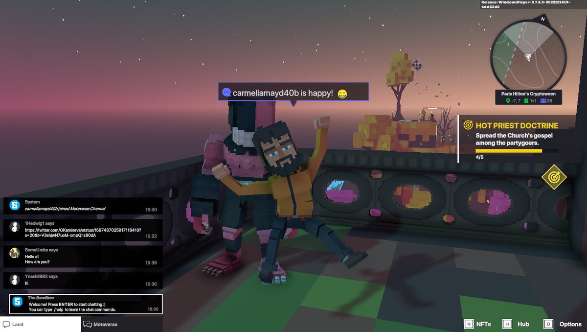 NBobbi62's tweet photo. @TheSandboxGame I just participated in the Paris Hilton  #Cryptoween Event. I found Grralh check out my screenshot below!
🎃👇 https://t.co/NkfaQoilpk