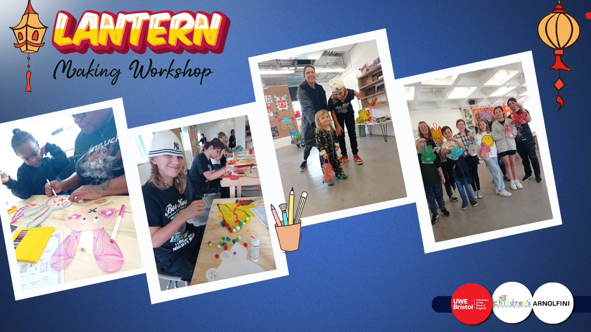 Thanks to everyone who came out to our Lantern Making Workshop at @ArnolfiniArts over half-term! We are so grateful for our partnership with <a href="/UWEBristol/">UWE Bristol</a> to offer these activities for Children’s University!