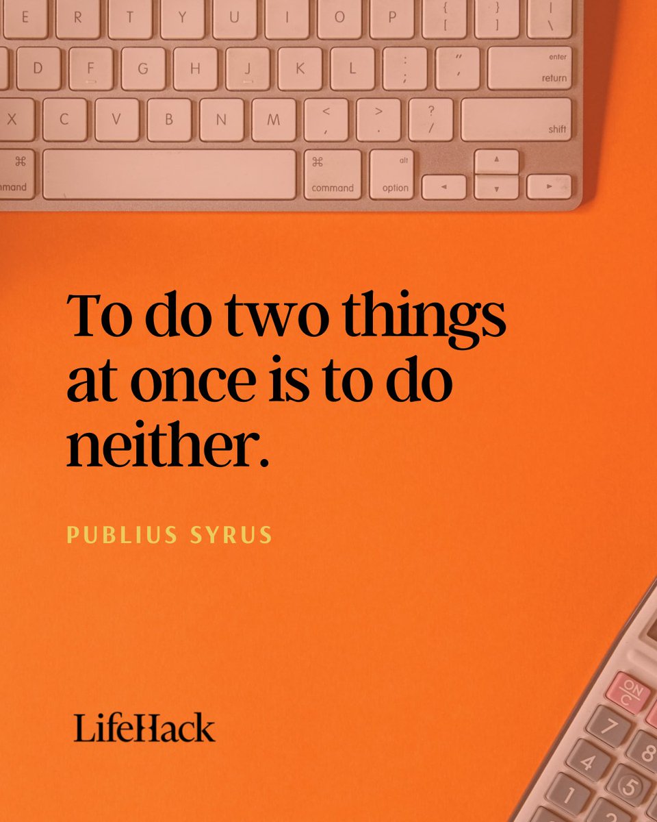 lifehackorg's tweet image. In the age of distraction, the habit of #FOCUS is arguably the most powerful habit you can develop.

🙋‍Which goals are you focusing on this week?

📨 For more #lifehacktips, follow @lifehackorg or visit our site at lifehack.org/?utm_campaign=….