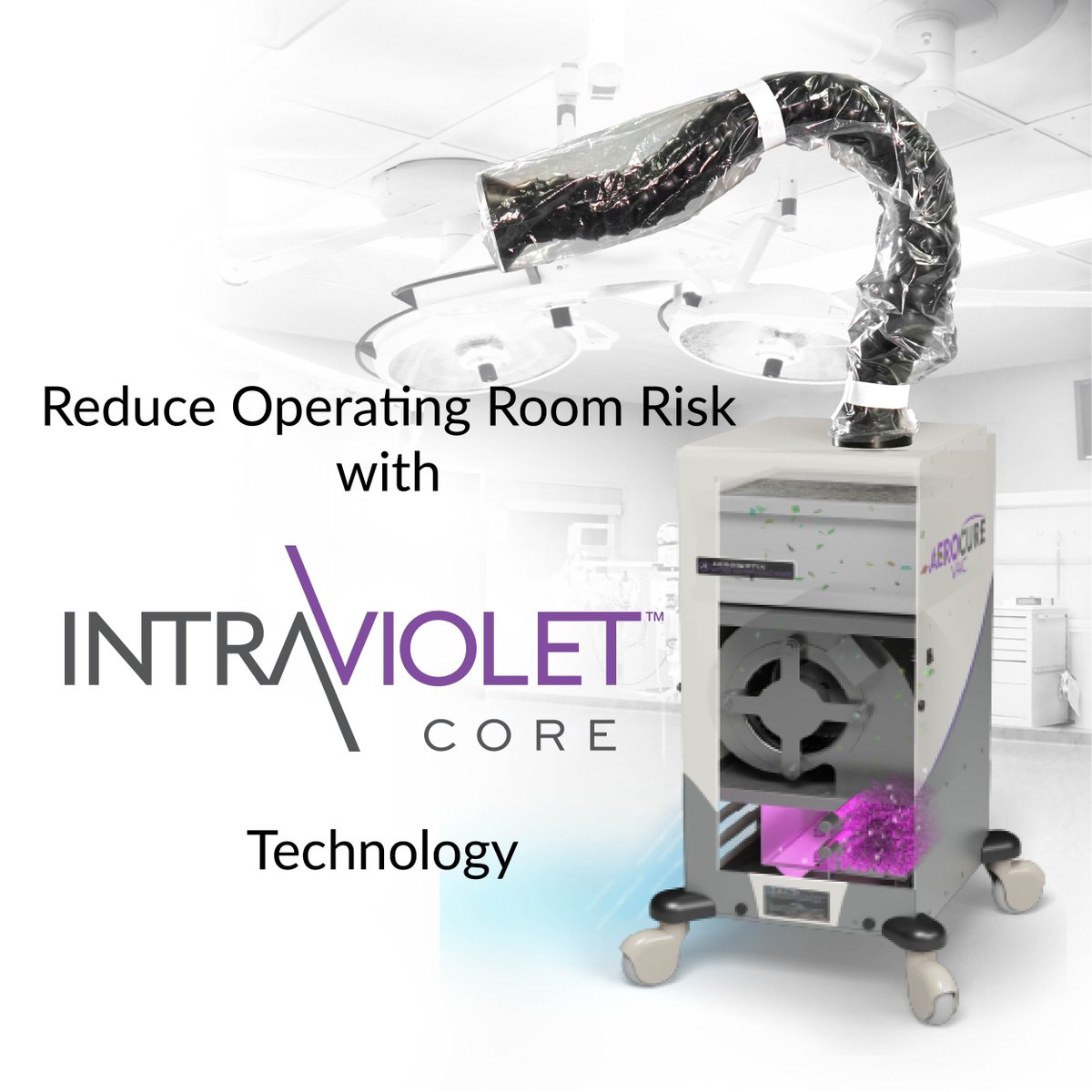 AeroCure Vac reduces contaminated air from the field of care. By filtering and reducing hazardous airborne pathogens, the AeroCure Vac creates a better-protected environment for patients and staff. Learn how you can elevate your operating room air with our clean air technology...