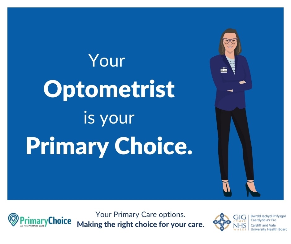 CV_UHB's tweet photo. An Optometrist is your #PrimaryChoice for all things eye-health.

From regular eye screening, to treatment for sudden changes to your vision, an Optometrist has the knowledge and equipment to treat your eye condition. https://t.co/SEbixbZvOI