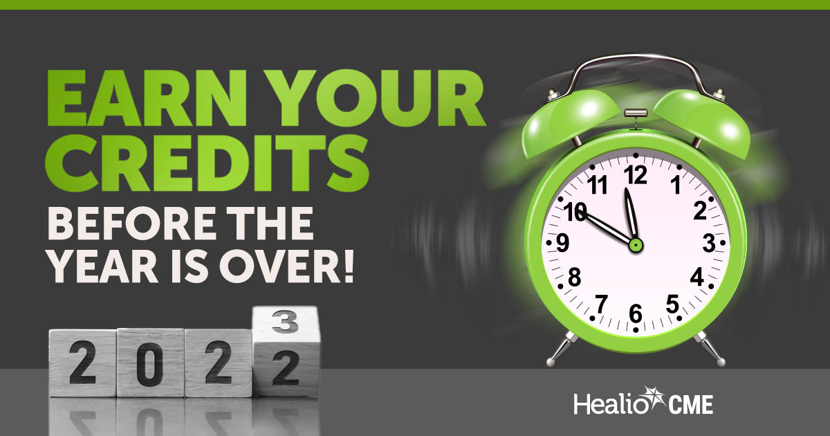 The end of the year is fast approaching! ⏰ Meet your end of the year credit requirements with hundreds of free and up-to-date CME activities from Healio. Earn credits: bit.ly/3Any4yo #CME #MedTwitter #MedEd