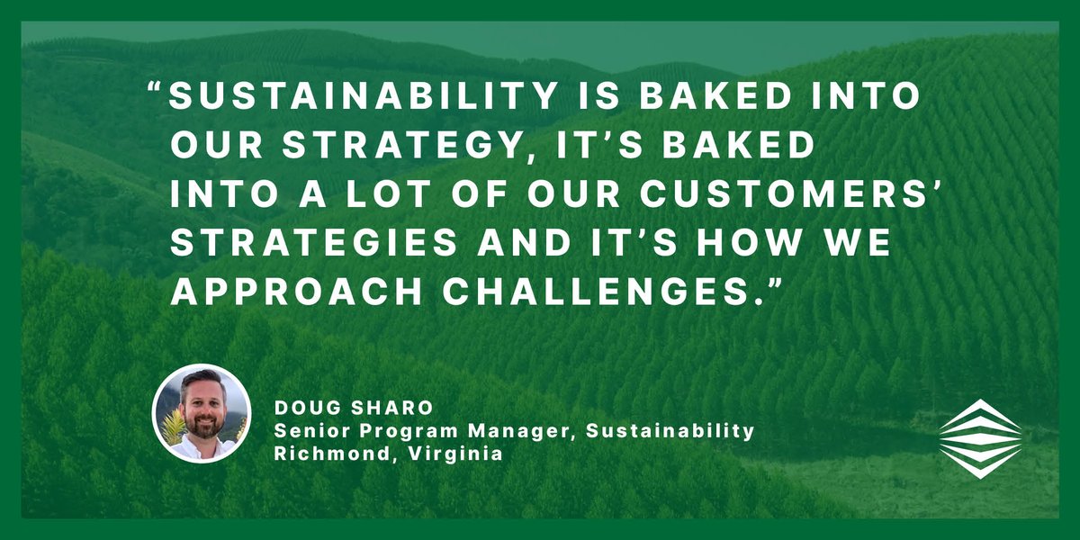 #Package #sustainably begins with people, and WestRock teammates like Doug Sharo are key to helping us create a fiber-based future. Learn how Doug’s work as senior program manager, Sustainability, impacts WestRock’s sustainability strategy and initiatives: okt.to/19ZkmJ