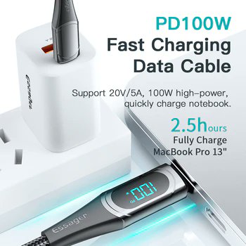 OffersOffe6's tweet photo. Top On Sale Product Recommendations!
Essager USB Type C To USB C Cable 100W/5A PD Fast Charging Charger Wire Cord For Macbook Xiaomi Samsung Type-C USBC Cable 2M
Original price: USD 9.08
Now: USD 4.54

Click&amp;Buy:https://t.co/dMMm2PaHuq https://t.co/4Kzq9ztzRs