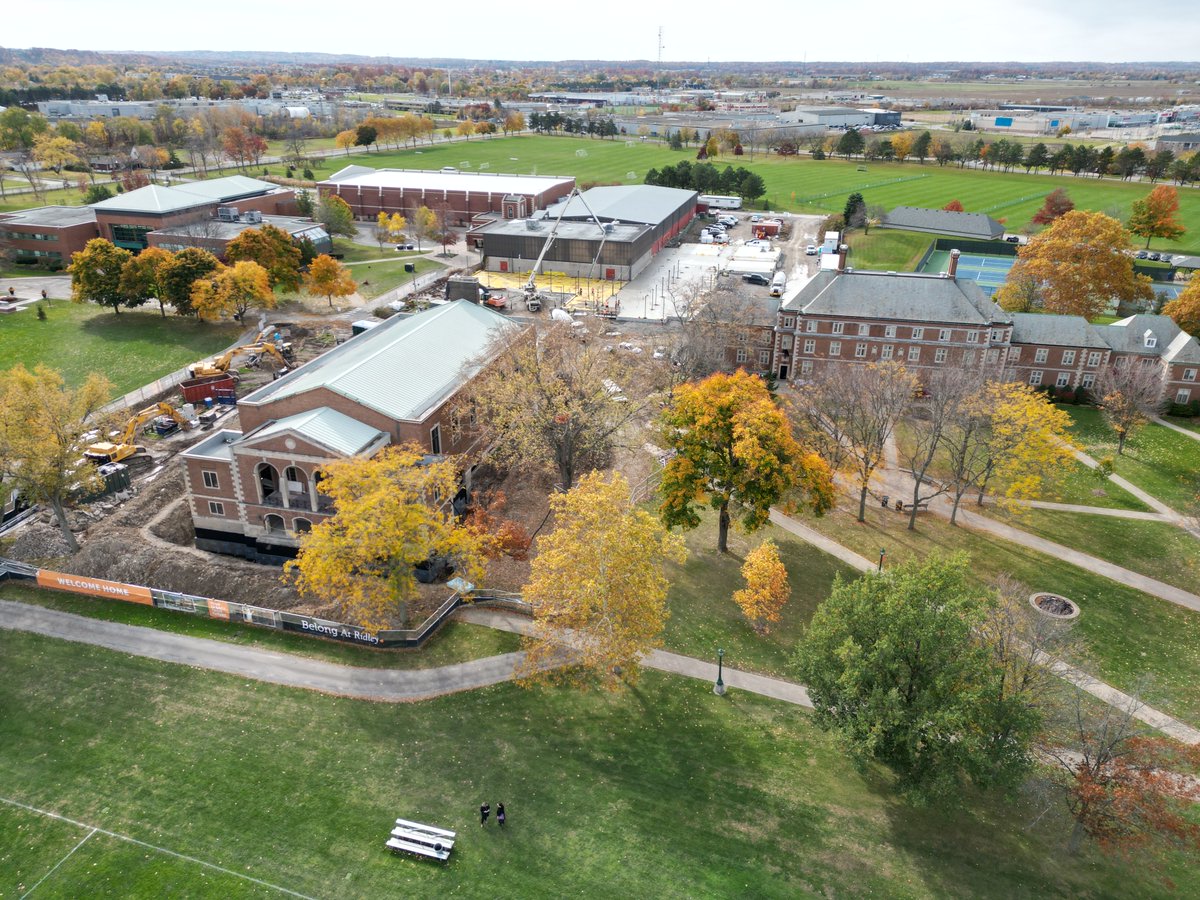 Ridley_College's tweet photo. We’ve reached a significant milestone in bringing the Campaign Capital Project to fruition. Last week, concrete was poured for the extension of the Athletic Complex! Around 20 trucks arrived, in rotation, to campus, pouring 190 meters of concrete.  https://t.co/FTofmK4eKw https://t.co/IBsXTlocnf