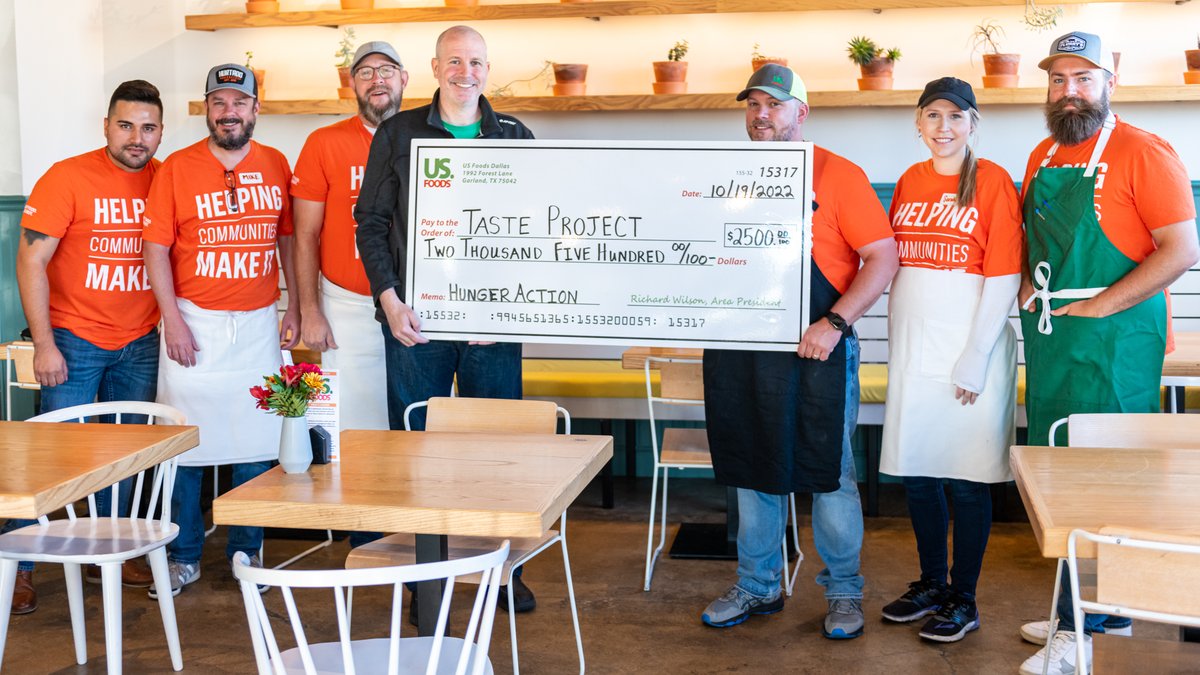 tasteproject_'s tweet photo. We are grateful for the team from @USFoods who sponsored a day with us last month! First they gave, then they served! Together we fed 154 people at Taste Community Restaurant!!! Thank you US Foods for helping our community make it! #wehelpyoumakeit #tasteandsee #tasteproject https://t.co/kfQL9wYSih