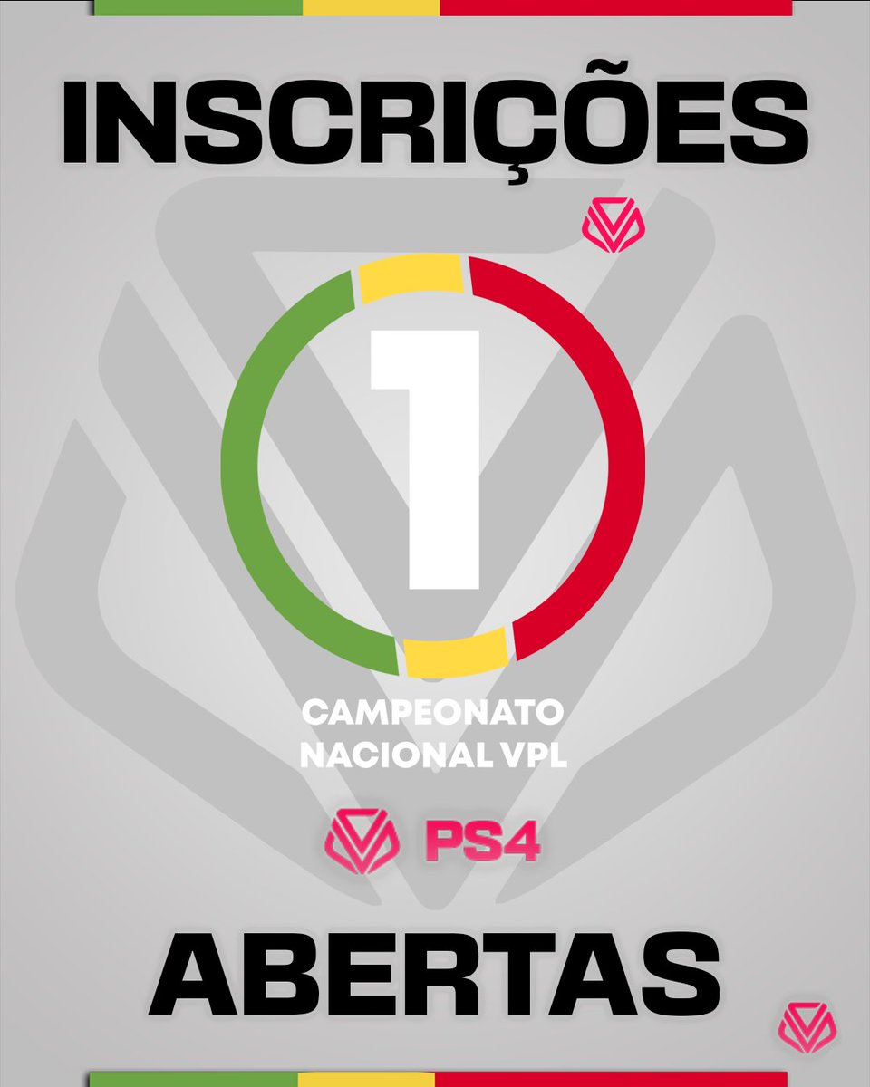 𝗕𝗼𝗮𝘀, 𝗰𝗼𝗺𝘂𝗻𝗶𝗱𝗮𝗱𝗲 𝗩𝗣𝗟 

As inscrições para a 𝘾𝙖𝙢𝙥𝙚𝙤𝙣𝙖𝙩𝙤 𝙉𝙖𝙘𝙞𝙤𝙣𝙖𝙡 𝙑𝙋𝙇 𝙋𝙎𝟰, já estão abertas! Vem fazer parte dos nossos quadros competitivos e mostra o que a tua equipa vale!

Completa a inscrição da tua equipa :
virtualproleague.com/portal/en/cham…