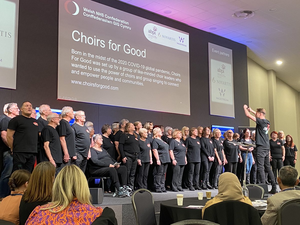 WAHWN Cymru (@wahwnc) on Twitter photo Fantastic uplifting start to the afternoon with <a href="/Iorihaugen/">Iori Phillip Haugen</a> and <a href="/choirsforgood/">Choirs For Good</a> <a href="/WelshConfed/">Welsh NHS Confederation</a> #WelshConfed22 with <a href="/Arts_Wales_/">Cyngor Celfyddydau Cymru | Arts Council of Wales</a> Fantastic uplifting start to the afternoon with <a href="/Iorihaugen/">Iori Phillip Haugen</a> and <a href="/choirsforgood/">Choirs For Good</a> <a href="/WelshConfed/">Welsh NHS Confederation</a> #WelshConfed22 with <a href="/Arts_Wales_/">Cyngor Celfyddydau Cymru | Arts Council of Wales</a>