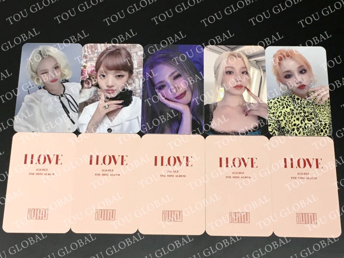 TOU2U_'s tweet photo. TOU &amp; #gidle Combination [Super Topic]  Mini 5 [I love] Lucky Card Activity Small Card Physical Picture Open!
There are a total of 15 cards, please confirm!
* Lucky card activities will be held online and offline at the same time.
🛒：https://t.co/hjaBpqe8uN https://t.co/PLeX1CFNxb