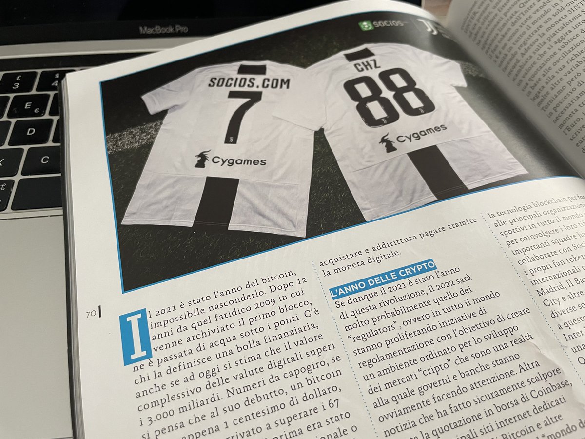lucarallo's tweet photo. Sul numero 109 di @DigitalicMag, ultimo numero del 2021, scrissi un articolo su sport, cryptovalute e fantoken, citando tra gli altri anche il progetto @socios. Forse è ora di scriverne uno nuovo facendo un recap di quanto è accaduto nel 2022! #BeMoreThanAfan #Digitalic https://t.co/SZsrlA1MWm
