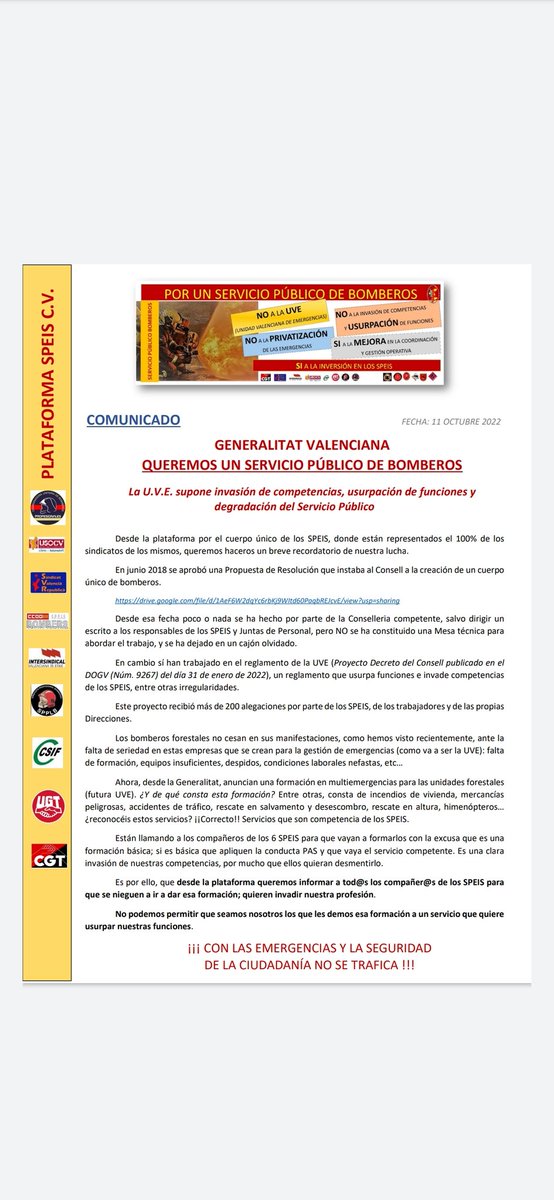 BCcoopv's tweet photo. @ugtbomberofores @UGT_Comunica @UGT_SP @UGT_SP_LaRioja @bimojo @agdelatorre42 @SG_UGT Mira lo que opina en la Comunitat Valenciana vuestro sindicato respecto a la formación de BBC https://t.co/guuHr5XTOL