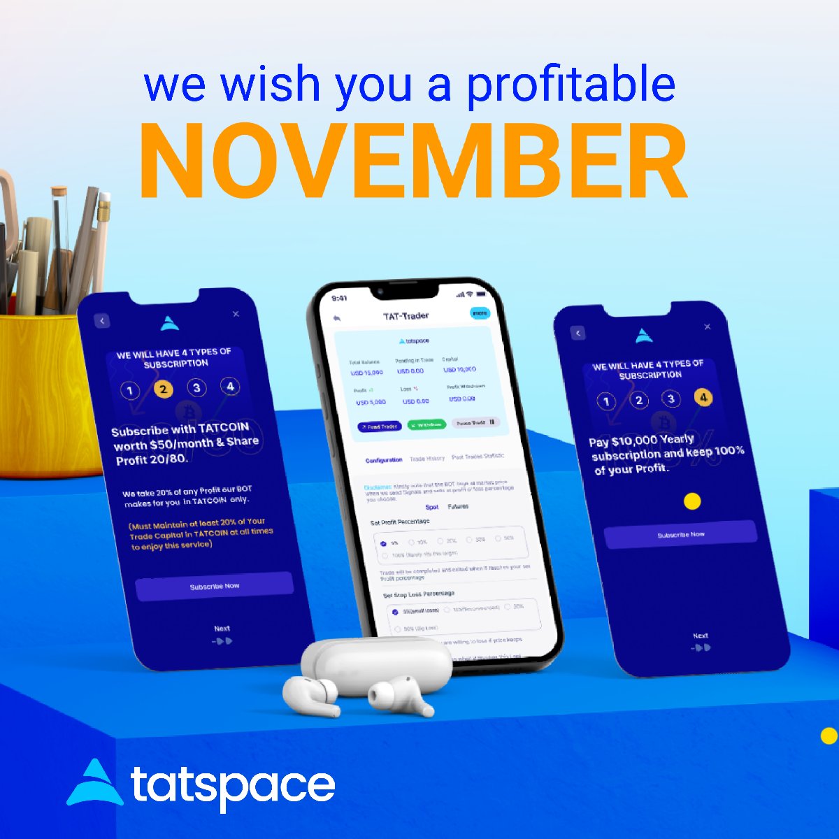 tatcoin's tweet photo. Have a beautiful and profitable new month 🎉

#TATBOT #happynewmonth #TATCOIN https://t.co/ljM2NEoavG
