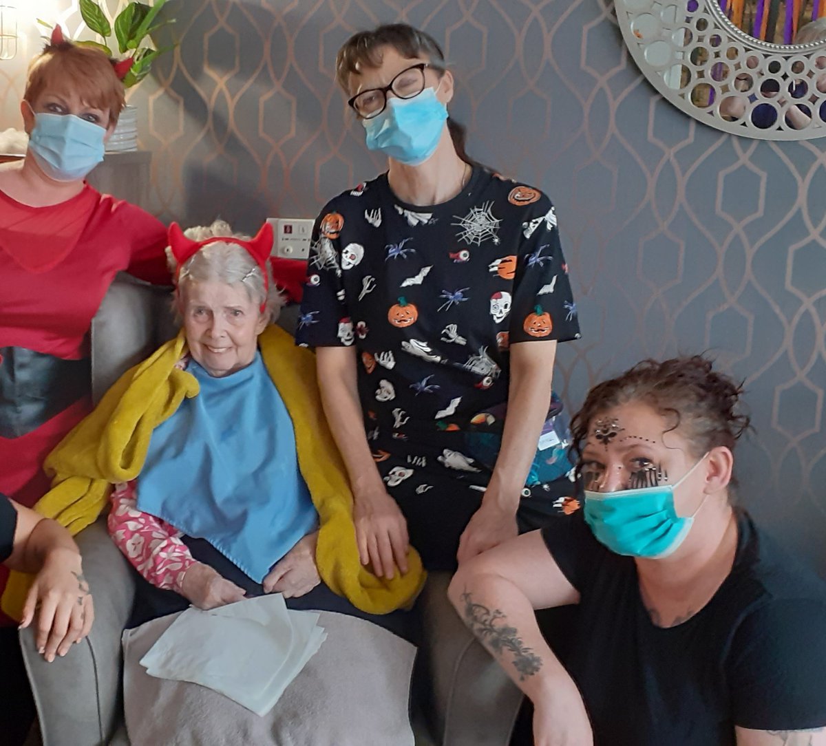 RegencyCareHome's tweet photo. We all had a spooktacular time at our Monster Ball yesterday!👻

Everyone loved all the decorations and delicious food we had to celebrate the occasion...

Our team members also had a fun time dressing up!

Thank you to everyone that came along to spend the afternoon with us!🤩 https://t.co/9dtFgexs9Y