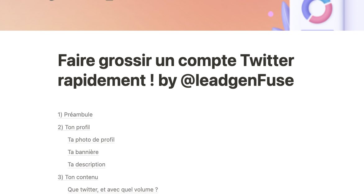 leadgenFuse's tweet photo. Pour réussir à atteindre les 1700 abonnés en 15 jours, j’avais lu une vingtaine de threads de gens qui avaient atteint ce même objectif.

J’en ai fait un recap complet de 15 pages en ajoutant mes conseils et mes méthodes

RT 🔄
LIKE ❤️
+ Follow et je te l'envoie en DM https://t.co/8enIVhuRuB