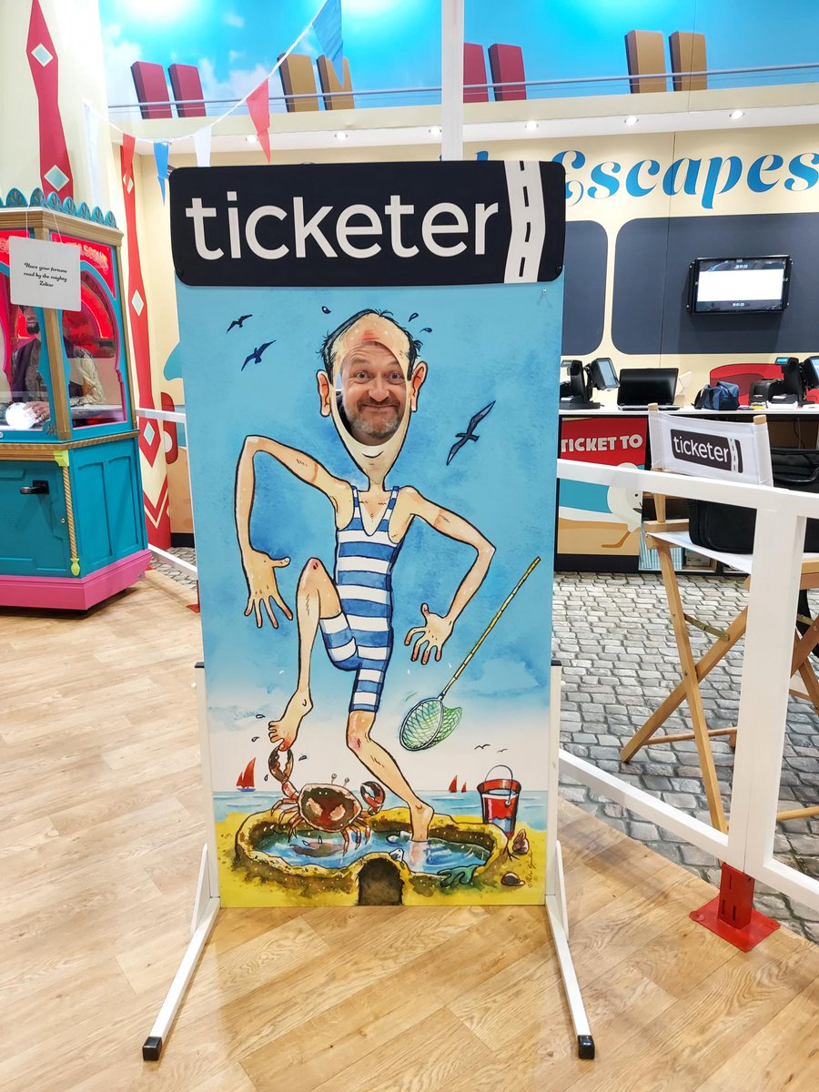Ticketer_UK's tweet photo. It's time for @EuroBusExpo! π₯³
We can finally announce our top secret theme is 'Nostalgic Seaside'. ποΈ
So come and find us at stand T76 today, where the crew at Ticketer are ready to welcome you aboard. We can't wait to sea you! π
#EuroBus #EuroBusExpo #TicketerAtEuroBus https://t.co/SqzKoOINlT