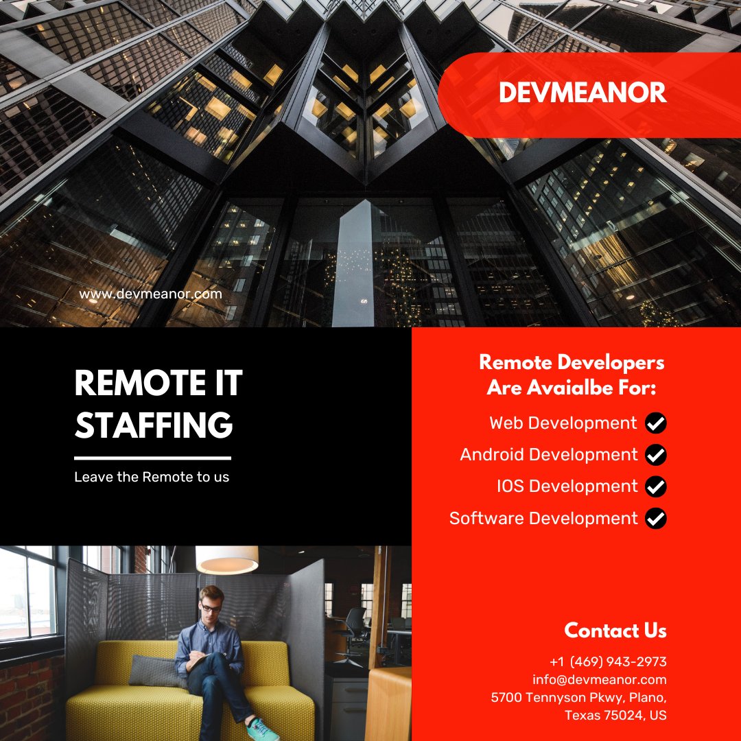 TheDevmeanor's tweet image. Want to Hire a Remote Developer ?