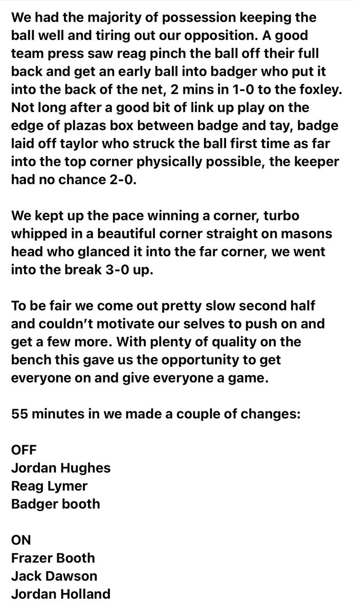 The Foxley FC tweet media