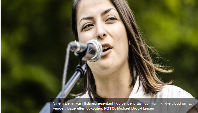 CharlotteLundDi's tweet photo. Det er let at mene det rigtige når det er gratis. Og sværere når det koster. @SinemKirazDemir ofrede jobbet for kollegernes vilkår, og rejste sig og kæmpede videre. Bor du i Nordsjælland ka du stemme på hende. Hun er skarp, arbejdsom og ordentlig #kv22 #dkpol #enhedslisten #xvedØ https://t.co/woPPJRft5u